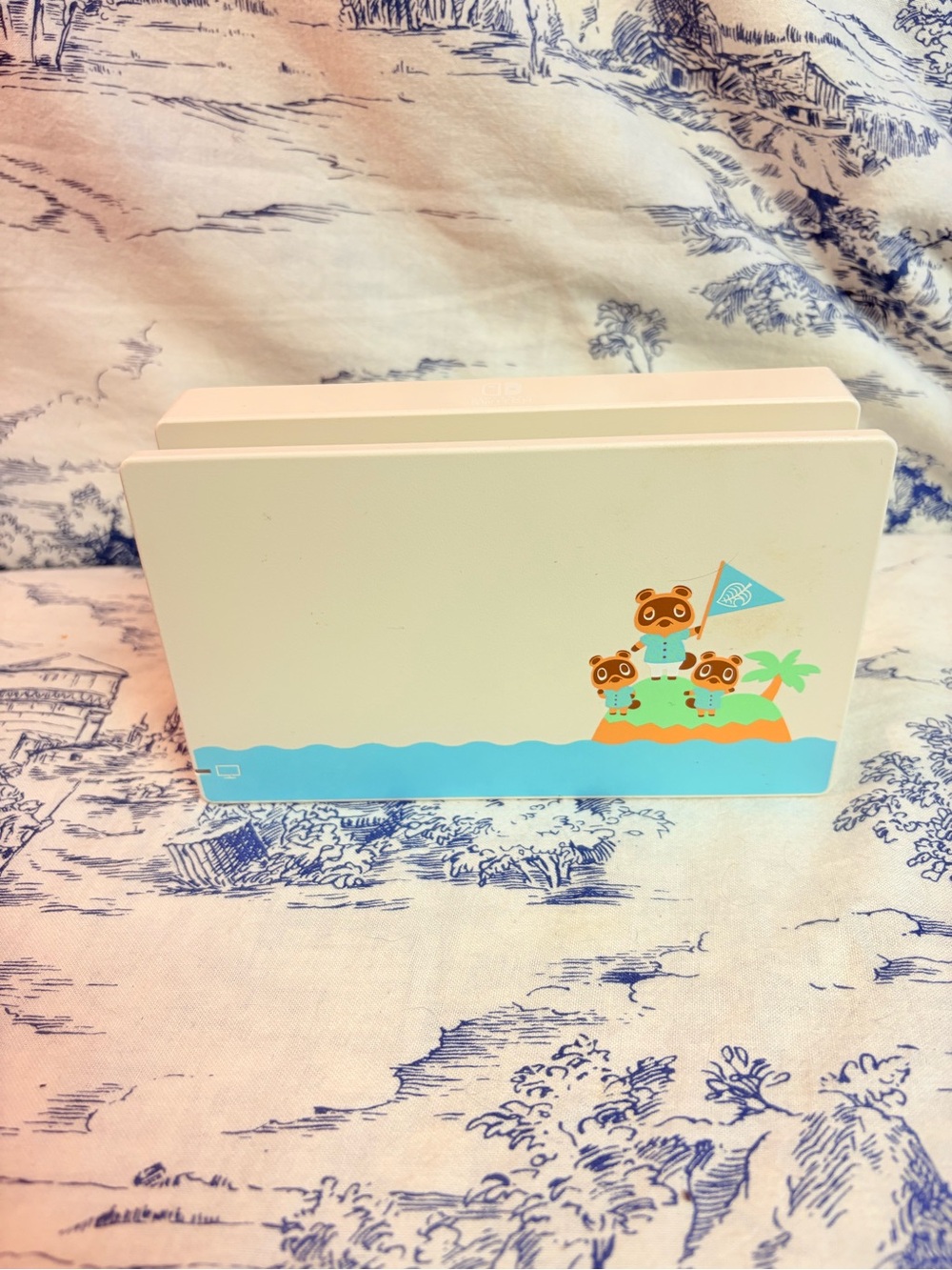 Nintendo Switch Dock Station HAC-007 Animal Crossing Dock Only Tested Black Back